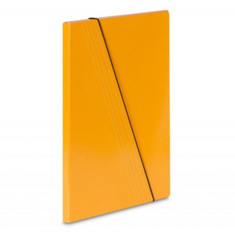 Teczka VauPe A4/1cm 1A z gumką, Żółta